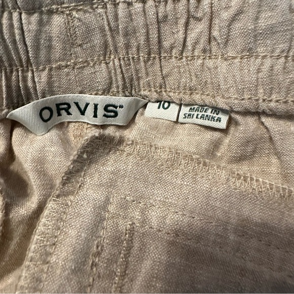 Orvis Relaxed Fit Linen blended Pull On Pants Womens Size 10 (a3 - Picture 5 of 11